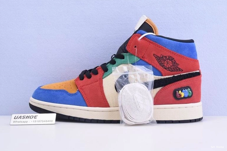 Mid  1 Blue Jordan the Fearless CU2805-100 Great SE 1031